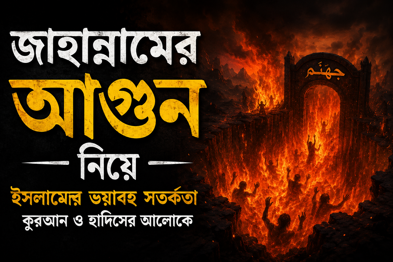 জাহান্নামের আগুন কতটা ভয়ংকর? কুরআন ও হাদিসের আলোকে এক হৃদয় কাঁপানো আলোচনা