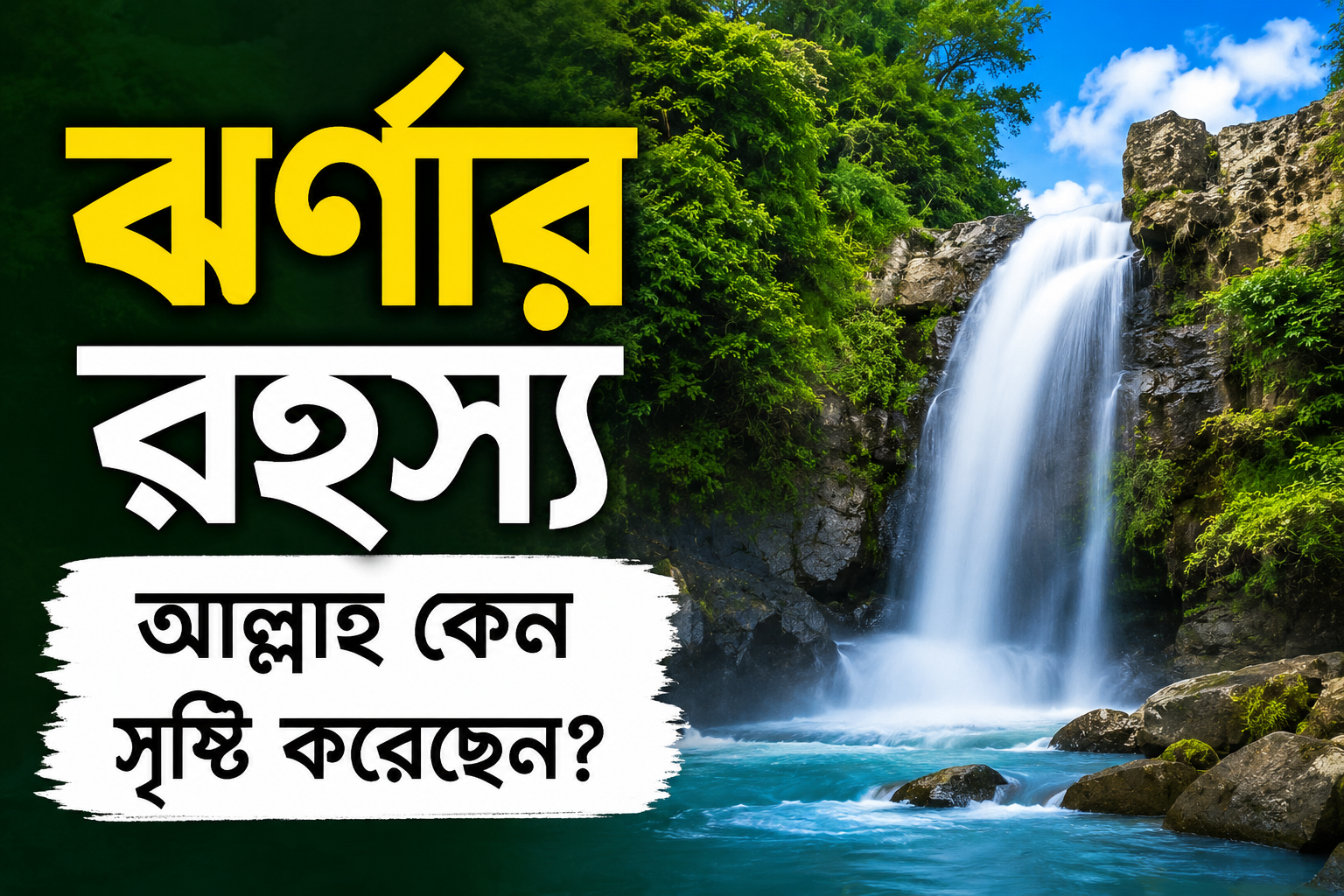 ঝর্ণা আল্লাহ কেন সৃষ্টি করেছেন? ইসলামের দৃষ্টিতে ঝর্ণার রহস্য
