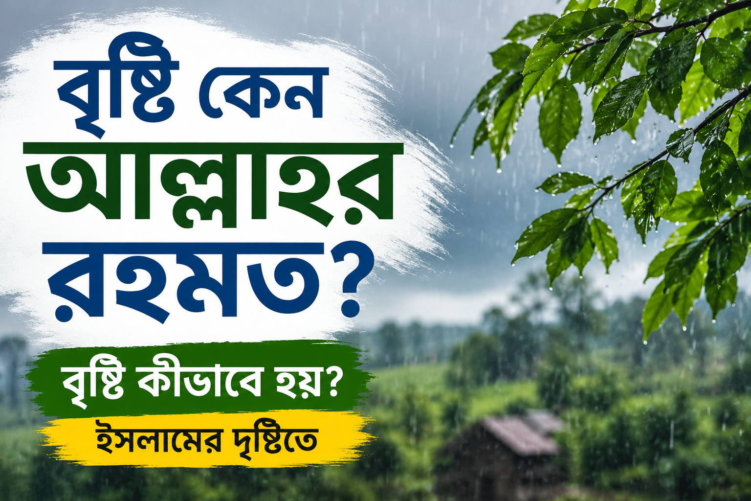 বৃষ্টি কেন আল্লাহর রহমত? বৃষ্টি কীভাবে হয়—ইসলামের দৃষ্টি