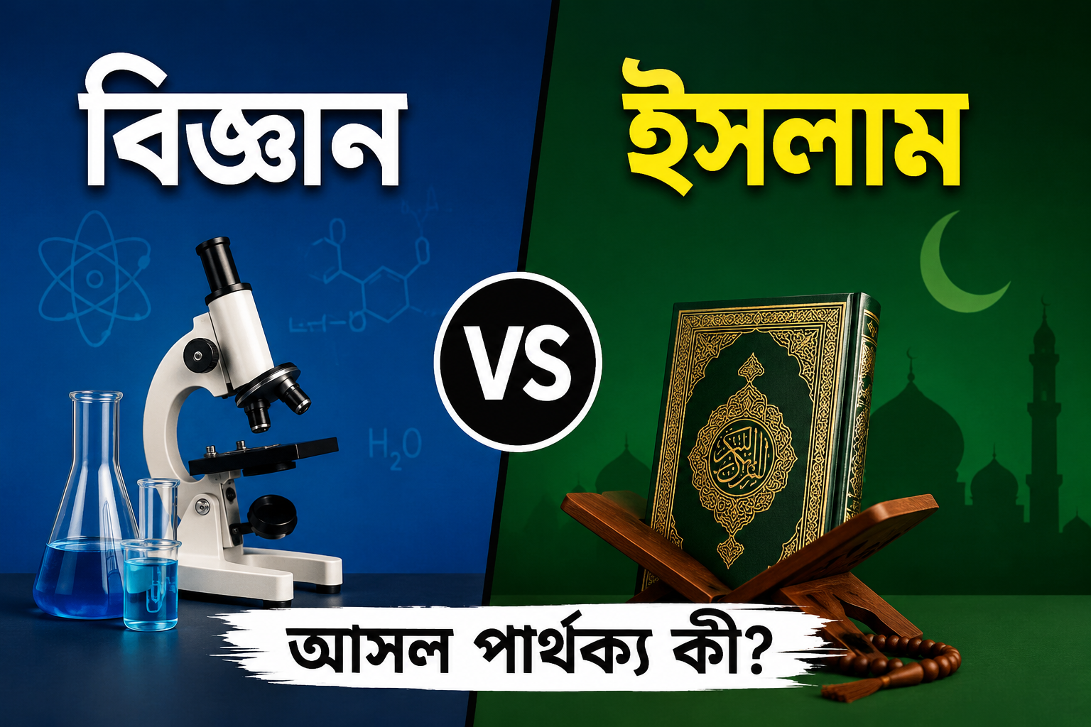 বিজ্ঞান আর ইসলাম—দুটোর মধ্যে আসল পার্থক্য কোথায়?