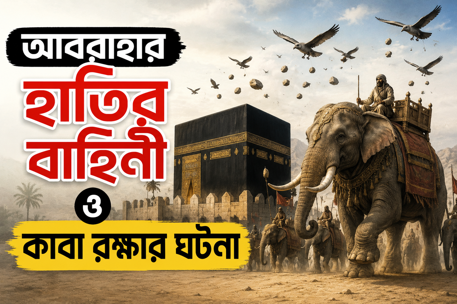 আবরাহার হাতির বাহিনী ও কাবা রক্ষার আশ্চর্য ঘটনা