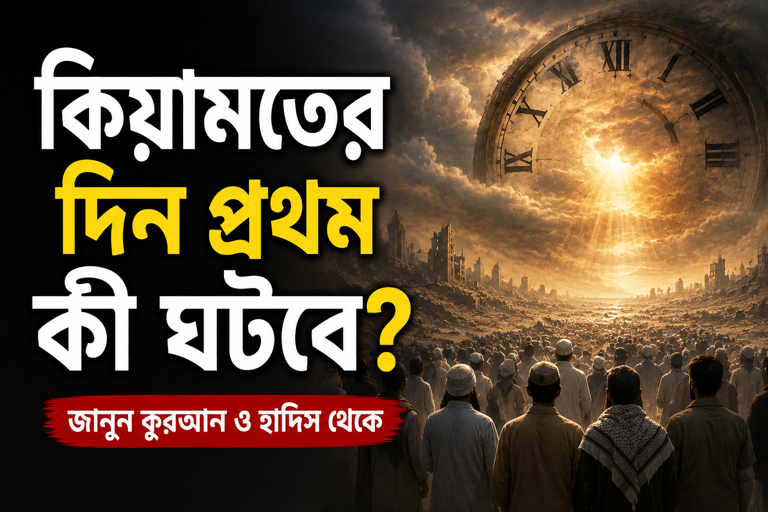 কিয়ামতের দিন প্রথম কী ঘটবে? যেদিন পৃথিবীর সবকিছু বদলে যাবে