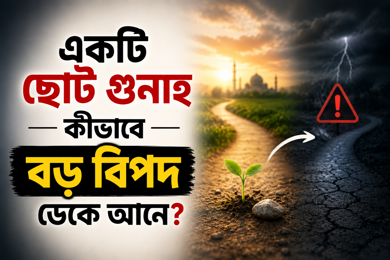 একটি ছোট গুনাহ কীভাবে বড় বিপদ ডেকে আনতে পারে?