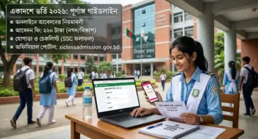 একাদশে ভর্তি 2026: অনলাইনে আবেদনের নিয়ম, ফি ও যোগ্যতা