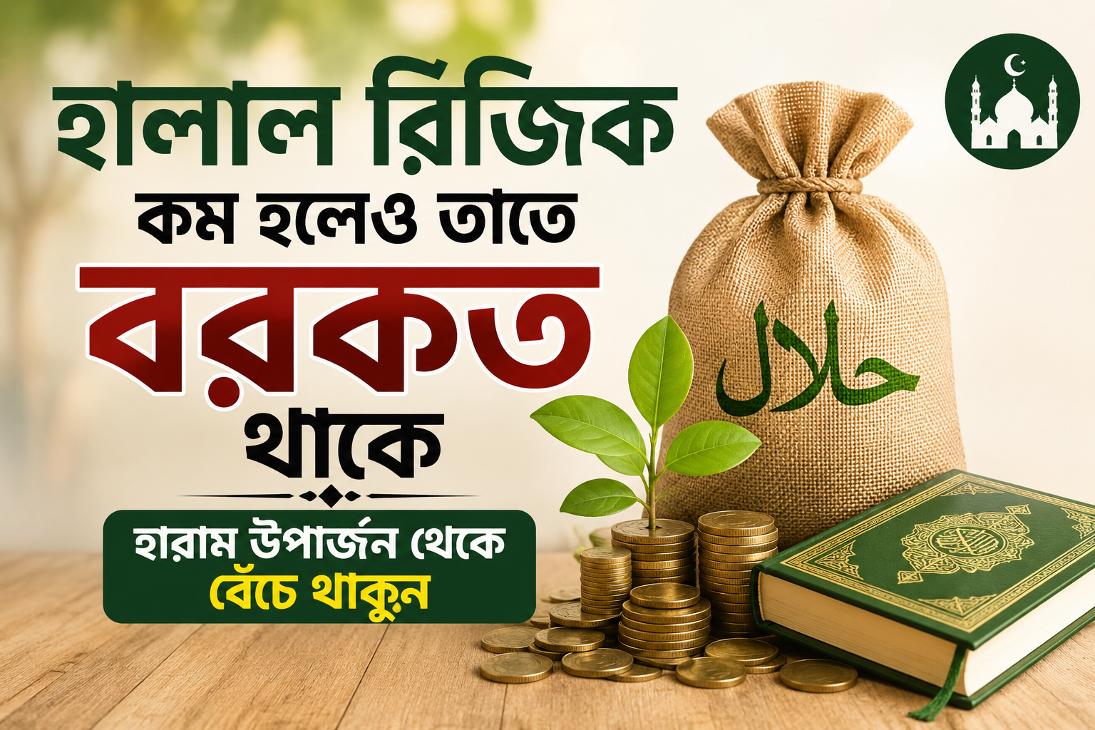 হালাল রিজিক কম হলেও তাতে কেন বরকত থাকে?