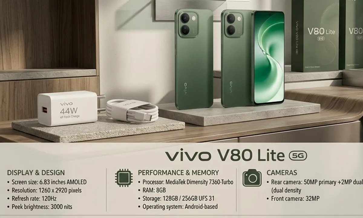 Vivo V80 Lite 5G Price in Bangladesh 2026: দাম ও ফুল স্পেসিফিকেশন