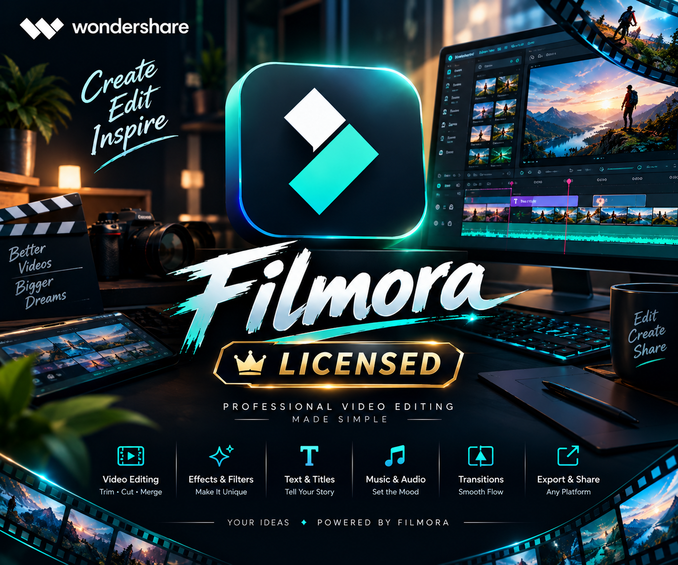 Wondershare Filmora 15 এর লাইফটাইম ক্র্যাক ভার্সন