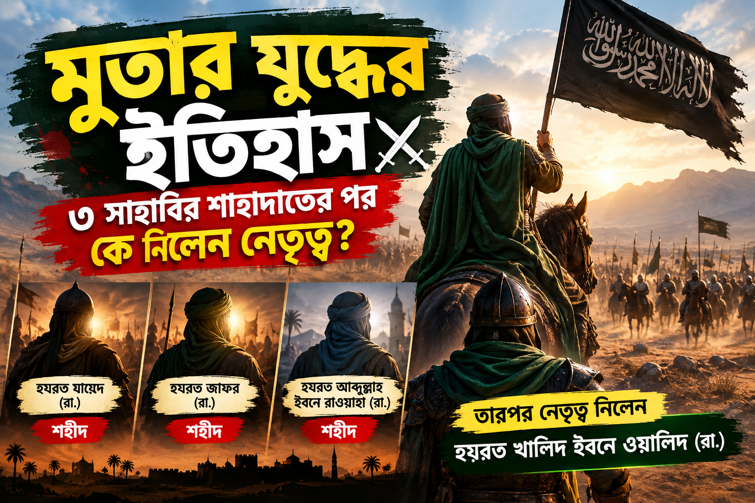 মুতার যুদ্ধের ইতিহাস — সাহস ও আত্মত্যাগের এক অনন্য অধ্যায়