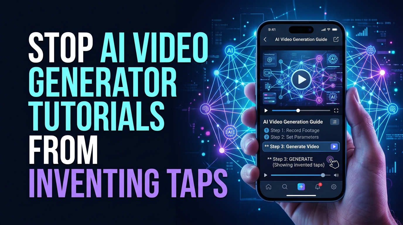 Stop AI Video Generator Tutorials from Inventing Taps