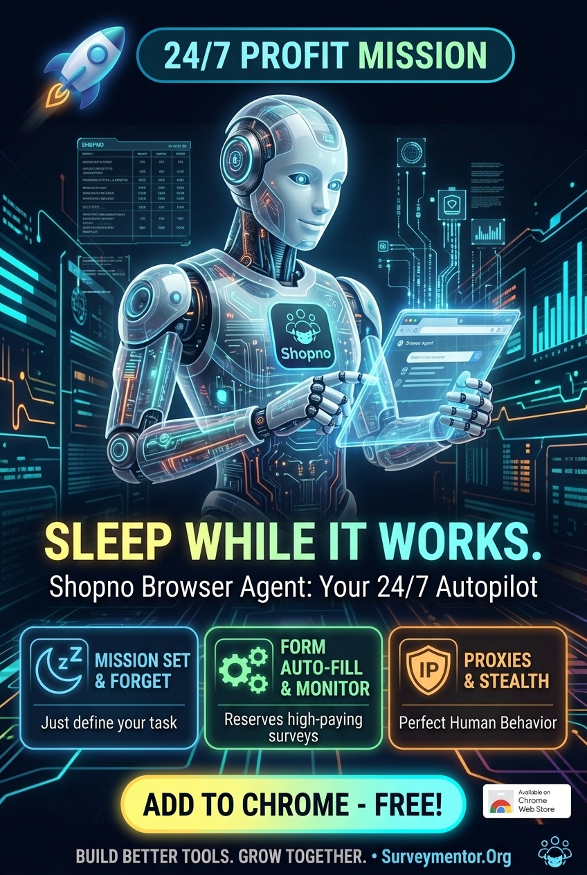 Shopno Browser Agent Extension Help Me To Earn 1000$ – সার্ভে সিরিজ পর্ব ২৮