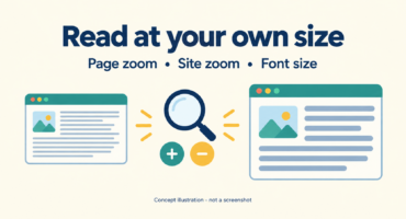 Chrome-এ লেখা ছোট দেখায়? Page zoom, সাইটের Zoom reset ও Font size আলাদা করে ব্যবহার করুন