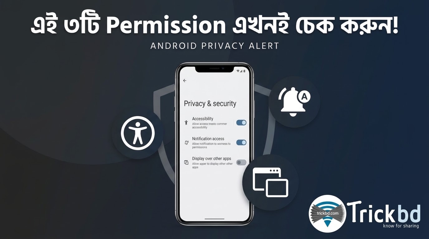 আপনার ফোনে এই ৩টি Permission চালু আছে কি? কোন অ্যাপ কী করতে পারছে, একবার নিজেই পরীক্ষা করুন!