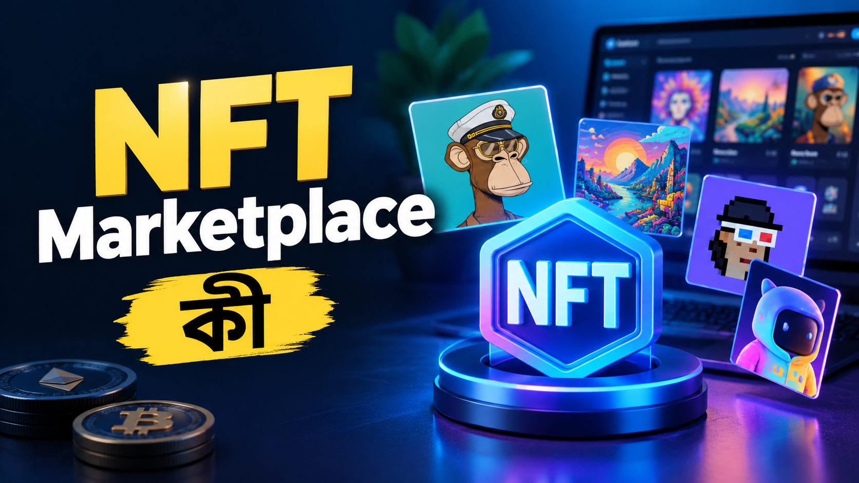 NFT Marketplace কী? কীভাবে কাজ করে এবং এখান থেকে আয় করার উপায়
