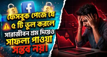 ফেসবুক পেজে যে ৫ টি ভুল করলে সারাজীবন শ্রম দিয়েও সাফল্য পাওয়া সম্ভব নয়।