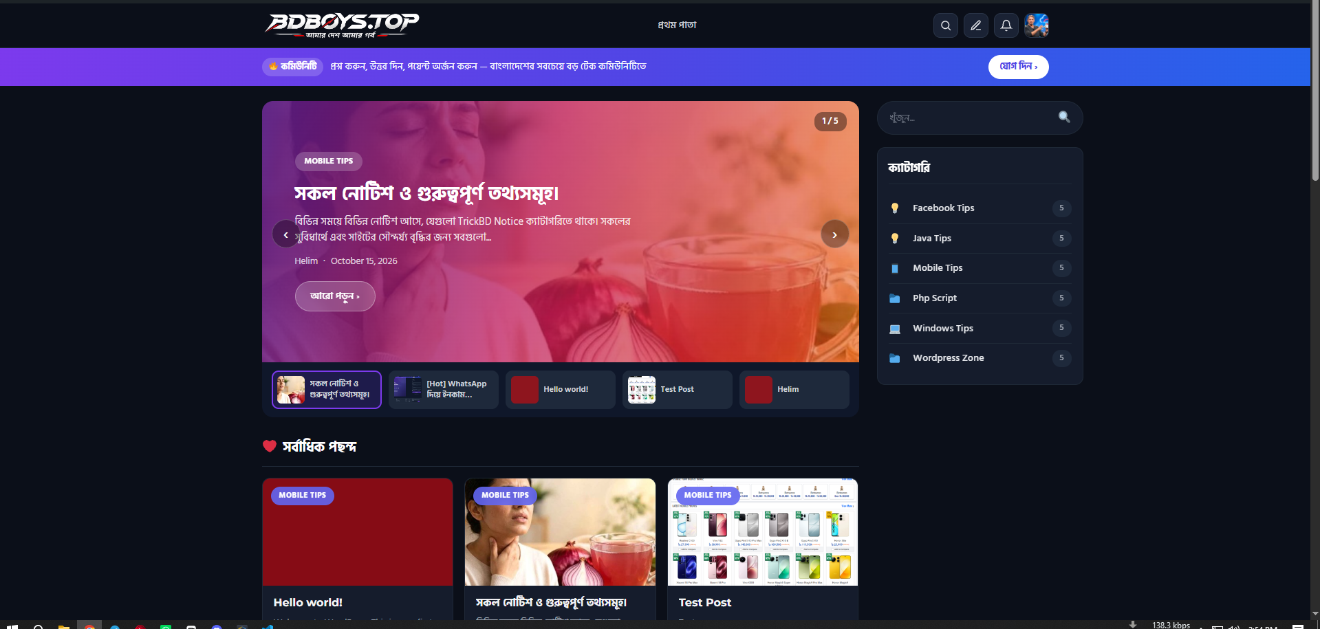 নিয়ে নিন TrickBD এর নতুন ক্লোন WordPress থিমস ।